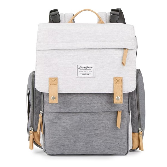 Eddie Bauer Gray Diaper Bag - Picture 1 of 16